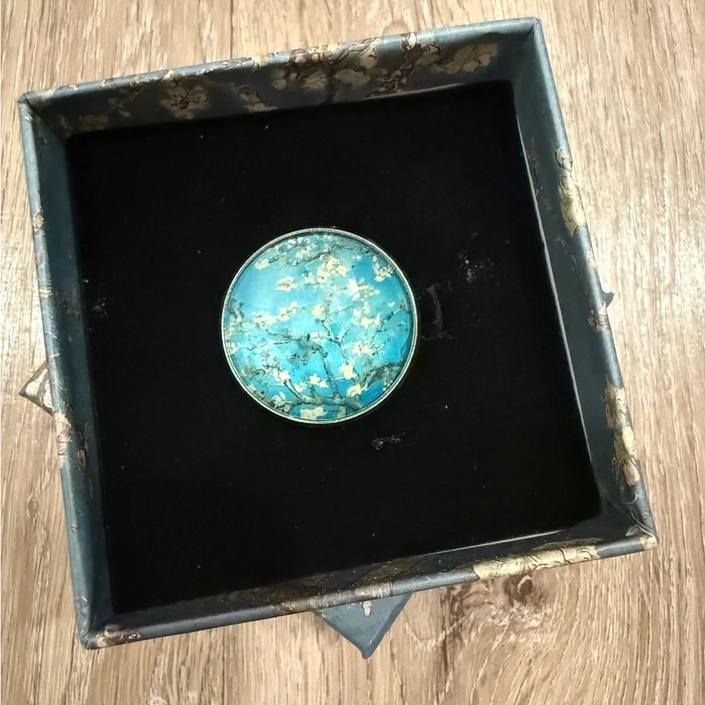 Almond Blossom Ring by Van Gogh with a gift Box